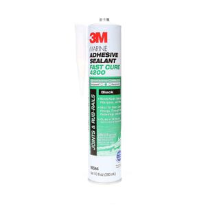 3M 4200 Fast Cure Polyurethane/Adhesive Sealant, Black