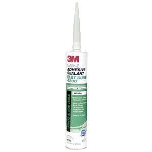 3M 4200 Fast Cure Polyurethane/Adhesive Sealant, White