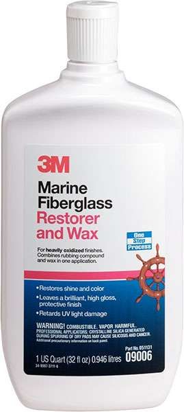 3M Company 3M Marine 9006 Fiberglass Restorer and Wax - 32 oz.