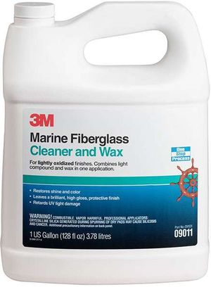 3M Company 3M Marine 9011 Fiberglass Cleaner and Wax - Gallon