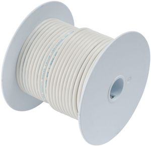 Ancor 14 AWG Tinned Copper Wire Primary Cable - White - 100 ft.