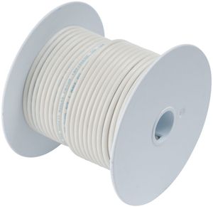 Ancor 16 AWG Tinned Copper Wire Primary Cable - White - 25 ft.