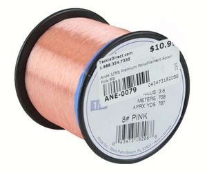 Ande Premium Mono 1/8 Lb. Spool 8 Lb. Test Pink