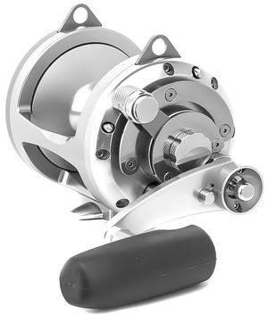 Avet Reels Avet EXW 30/2 Two-Speed Lever Drag Big Game Reels Silver Left-Hand