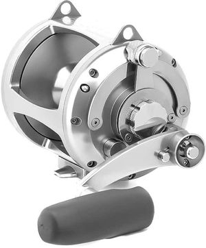 Avet Reels Avet EXW 50/2 Two-Speed Lever Drag Big Game Reels Silver