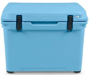 Engel 50 High-Performance Roto-Molded Cooler - 50 Quart - Arctic Blue