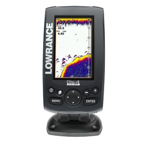 Lowrance Elite-4 CHIRP Fishfinder/Chartplotter, 50/200kHz 45/800kHz Transducer, Navionics+