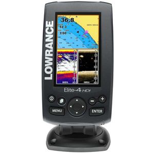 Lowrance Elite-4 HDI Gold Fishfinder/Chartplotter Combo with No Transducer