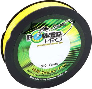 Power Pro PowerPro Braided Spectra Fiber Line Hi-Vis Yellow - 100LB - 300 Yds