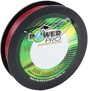 Power Pro PowerPro Braided Spectra Fiber Line - Vermilion Red - 300yds. 100lb.