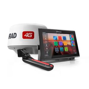 Simrad GO12 XSE Chartplotter Navigation Display with 4G™ Radar and TotalScan™ Transducer